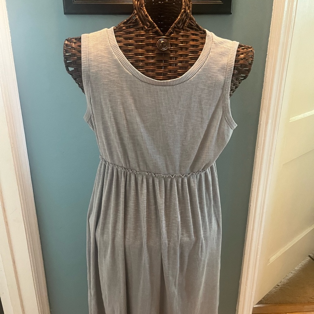 Gray Sleeveless Women's Dress